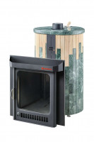 Дровяная банная печь ОПТИМА "Змеевик + Окаменевшее дерево" (Ферингер)