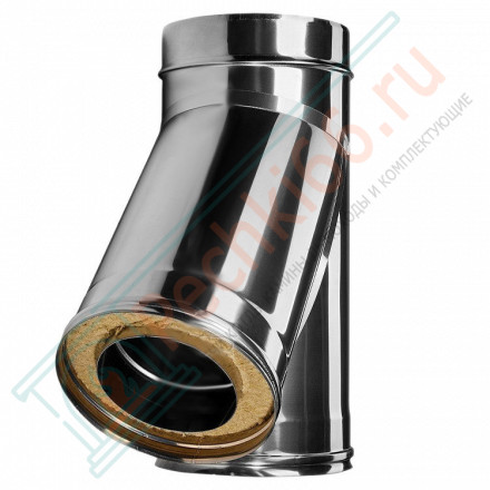 Тройник 45° с изол (НЕРЖ-321/0,8-НЕРЖ-439/0,5) d-300/380 (Дымок-Lux)