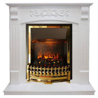Электрический каминокомплект Sorrento - Белый дуб с очагом Atherton
