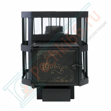 Чугунная печь для бани Сибирь-15, с чугунной дверцей (НМК)