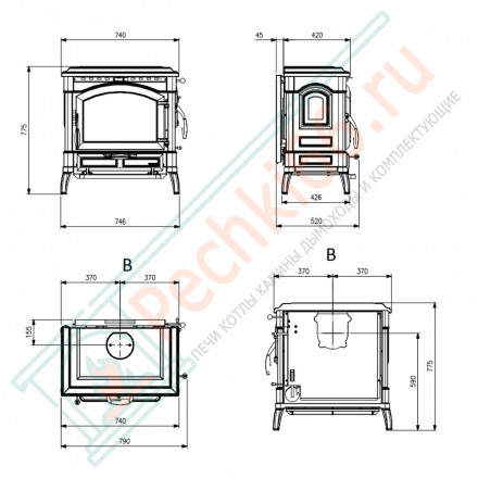 Печь-камин Isotta Evo (La Nordica)