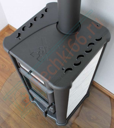 Печь-камин Lederata белая (Tim Sistem)