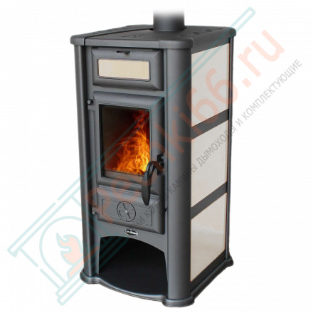 Печь-камин Lederata белая (Tim Sistem)