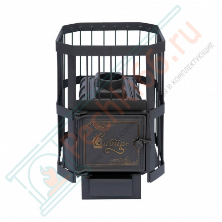 Чугунная печь для бани Сибирь-15, без выносного топочного канала (НМК)