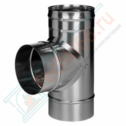 Тройник 90° без изол (НЕРЖ-321/0,8) d-120 (Дымок-Lux)