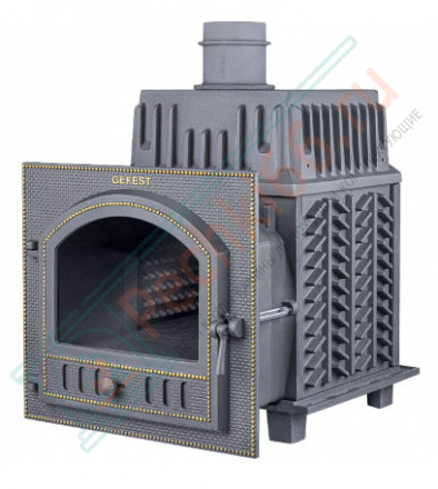 Печь для бани Гефест Гром 50 (П2) в облицовке Президент 1220/60 Талькомагнезит (ТехноЛит)
