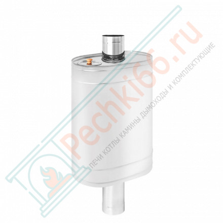 Бак на трубе овальный (НЕРЖ-439/0,8мм) 80 л, d-115 (Россия)