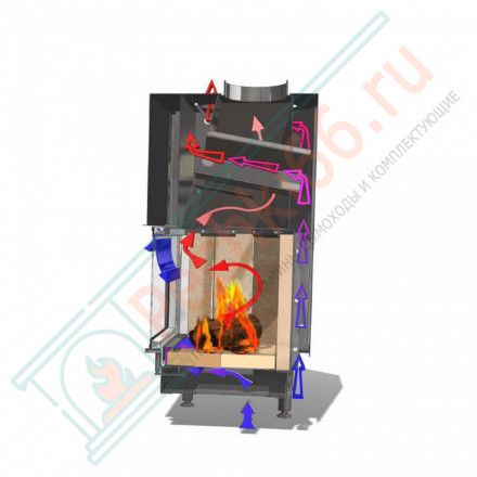 Каминная топка DESIGN D10003V (Chazelles) до 13,5 кВт