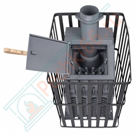 Чугунная печь для бани Гром Ураган 50 (П) (ТехноЛит)