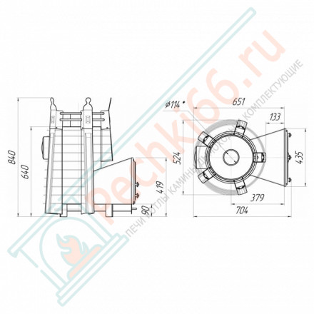 Банная печь Фредерика СТОУН стронг с панорамным стеклом (Добросталь)