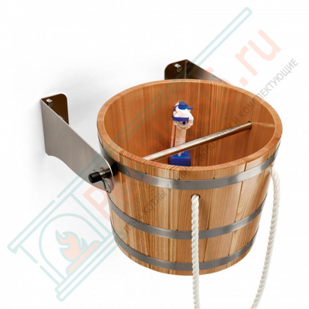 Обливное ведро Перевертыш 14,5 л, порода дерева лиственница (Blumenberg)