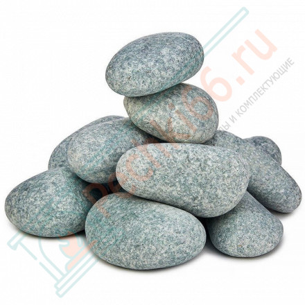 Камень для бани Жадеит шлифованный средний, м/р Хакасия (коробка), 10 кг (Хакасинтерсервис)