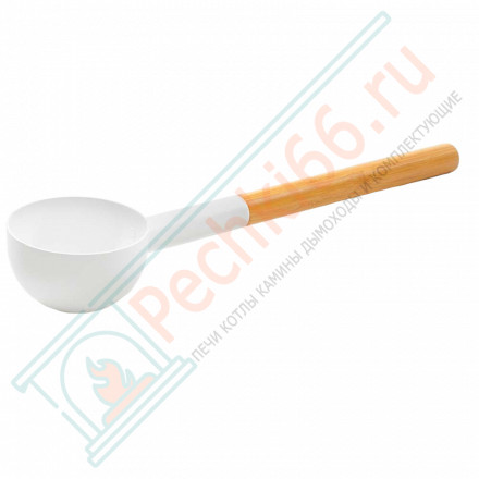 Черпак алюминиевый с бамбуковой ручкой Kauha 2, белый (Kolo)