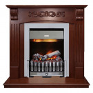 Электрический каминокомплект Sorrento угловой - Орех с очагом Danville Chrome FB2