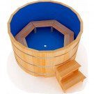 Купель кедровая Премиум круглая с пластиковой вставкой 120х120х100 (НКЗ) Купель кедровая Премиум круглая с пластиковой вставкой 120х120х100 (НКЗ)