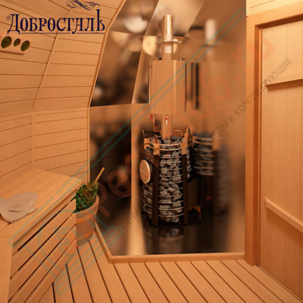 Банная печь Екатерина СТОУН со стеклом (Добросталь)