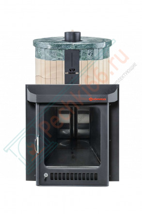 Дровяная банная печь Ферингер Малютка  "Окаменевшее дерево перенесённый рисунок + змеевик" до 18 м³