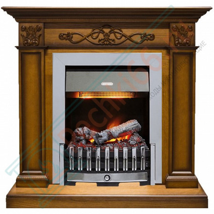 Электрический каминокомплект Verona - Дуб антик с очагом Danville Chrome FB2 (Dimplex)