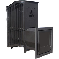 Банная печь Терма Каменка удлиненная топка, С/Д (Варвара)