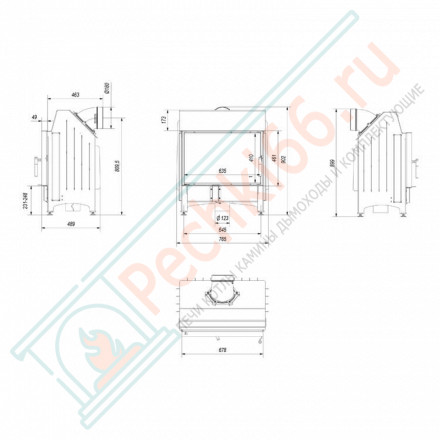 Стальная топка Zibi/DECO (Kratki)