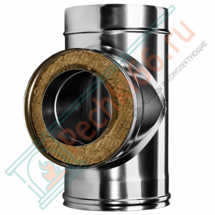 Тройник 90° с изол (НЕРЖ-321/0,5-НЕРЖ-439/0,5) d-115/200 (Дымок-Lux)