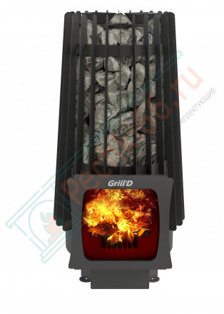 Дровяная банная печь Grill'D Cometa 180 Vega Short Window Max