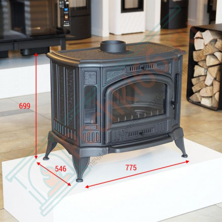 Чугунная печь-камин KOZA K9 (Kratki)