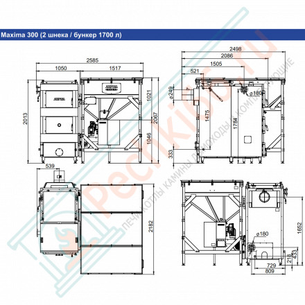 Котел универсальный Maxima 300 (Zota) 300 кВт