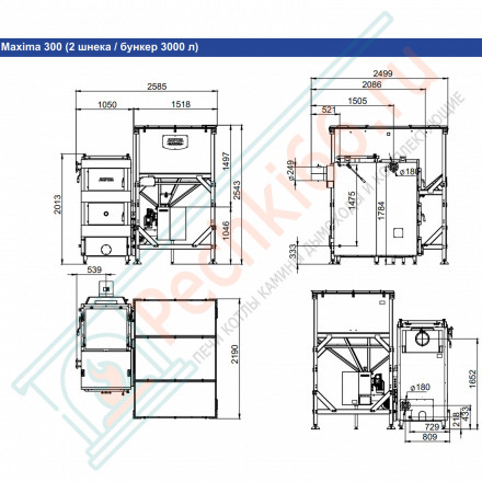 Котел универсальный Maxima 300 (Zota) 300 кВт