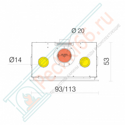 Каминная топка SCREEN UP 80 (EdilKamin) 12 кВт
