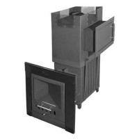 Чугунная печь для бани Торнадо 18М2 К БК, с Т/О и стеклом (Компакт) до 18 м³