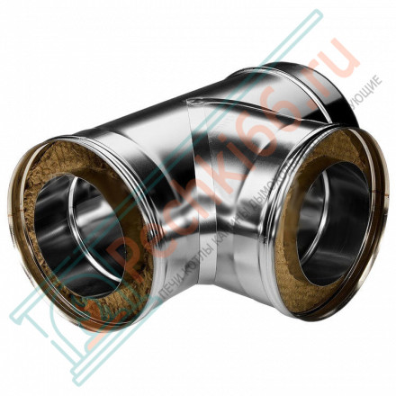 Тройник 90° с изол (НЕРЖ-321/0,5-НЕРЖ-439/0,5) d-300/380 (Дымок-Lux)