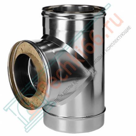 Тройник 90° с изол (НЕРЖ-321/0,5-НЕРЖ-439/0,5) d-300/380 (Дымок-Lux)