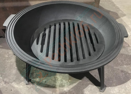 Чугунная костровая чаша-гриль (Литтех)