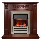 Электрический каминокомплект Sorrento угловой - Орех с очагом Chesford