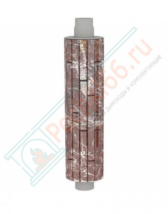 Дымоход - конвектор Россо Леванте наборный, d-115, L=1000 мм (Feringer)