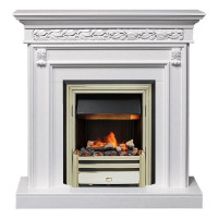 Каминокомплект Valletta - Белый (Ширина 1040 мм) с очагом Cavendish