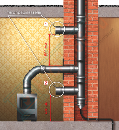 Редуктор силы тяги, с хомутом для крепления на трубах от 120 до 200 мм RCR-CH (Darco)