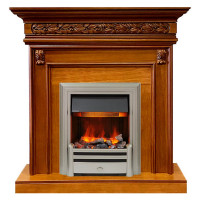 Каминокомплект Valletta - Орех с очагом Chesford