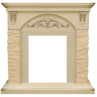 Портал Bern Сланец крупный бежевый / Алебастр темная патина (Высота 975мм)