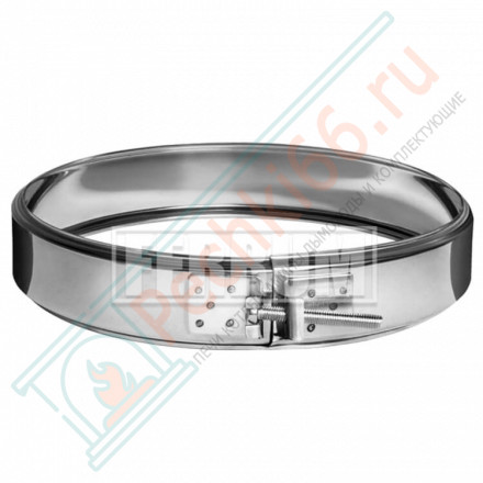 Хомут обжимной (НЕРЖ-430/0,5) d-180 (Феррум)