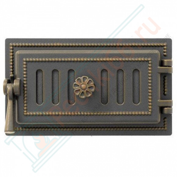 Дверца поддувальная чугунная 236, бронза (Везувий) в Омске