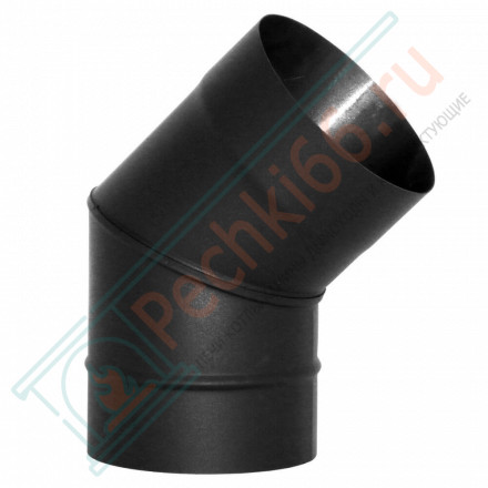 Отвод VBR 45º черный (НЕРЖ-439/0,8) d-180 (Вулкан)