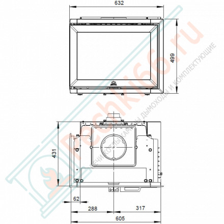 Чугунная топка I 520 FL (Jotul)