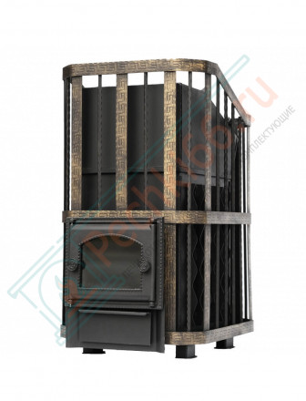 Банная печь "Сибирь-40" без ВТК с закрытой каменкой (Сибирь-Премиум)