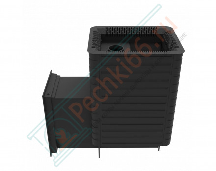 Печь для бани Фаворит 24 Д-2, каминная дверца (Березка)