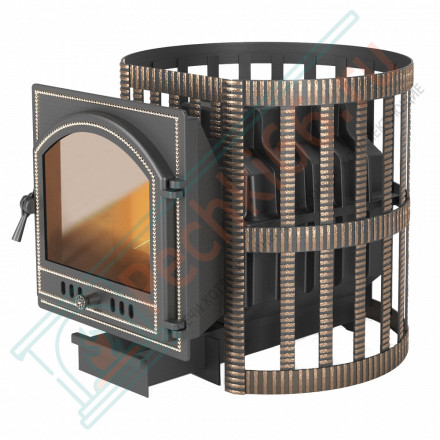 Чугунная печь для бани Легенда Ретро 24 Ковка 205 (Везувий)