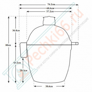 Керамический гриль Classic 2 Stand-Alone (Kamado Joe)