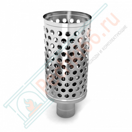 Каменка натрубная ДИЗЕЛЬ, Ø115, 1/0,5мм, нерж/нерж (Т.M.F)