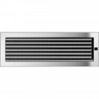 Вентиляционная решетка для камина с жалюзи 170х480, никелированная (FireWay)